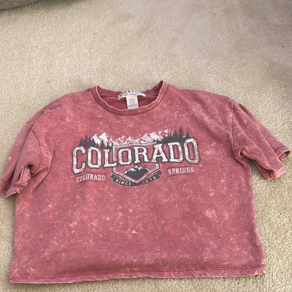 Colorado Springs Teenage Shirt - Dark Pink